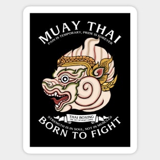 Muay Thai Hanuman Born to Fight Sticker